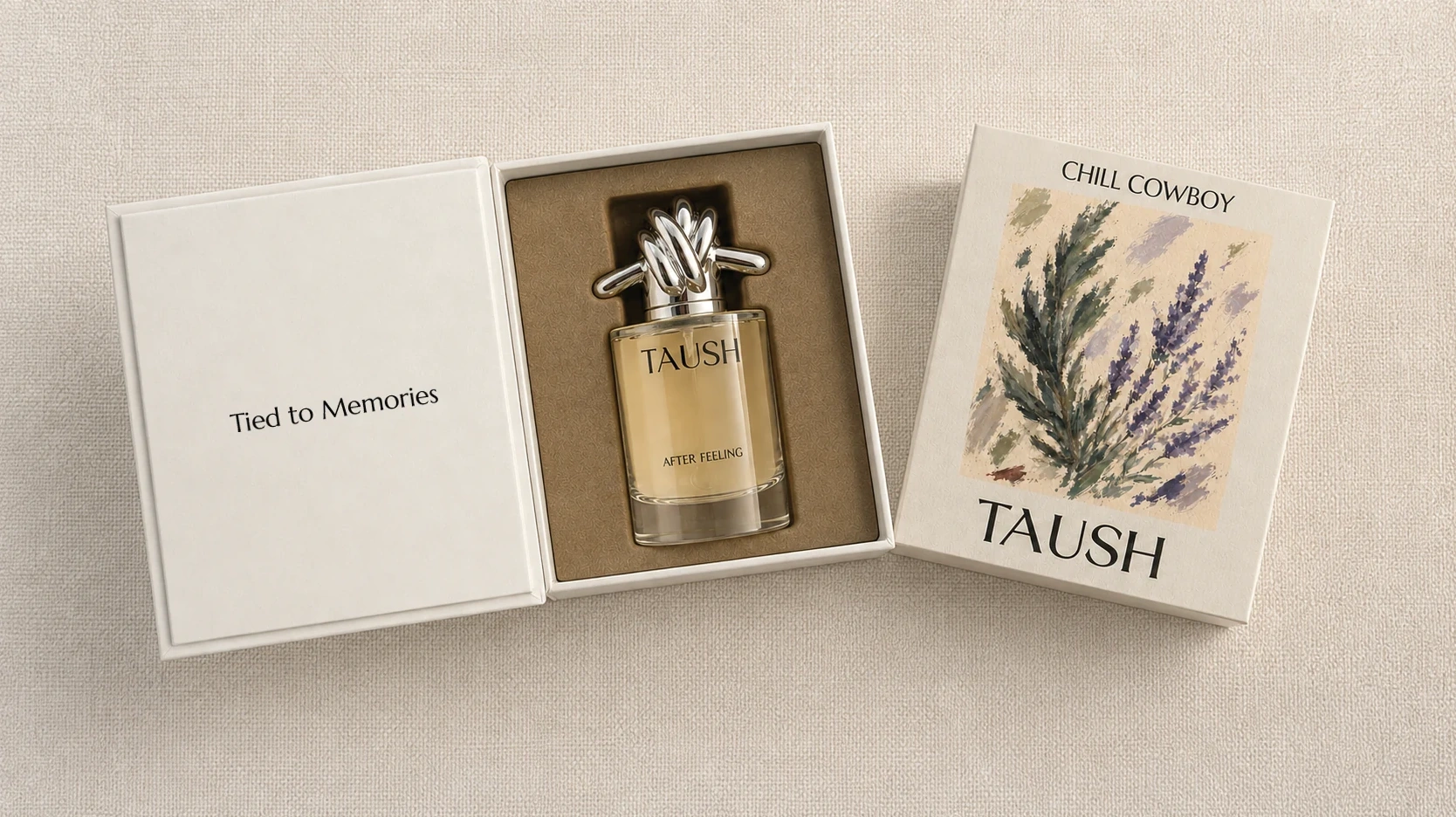 TAUSH perfume presentation box