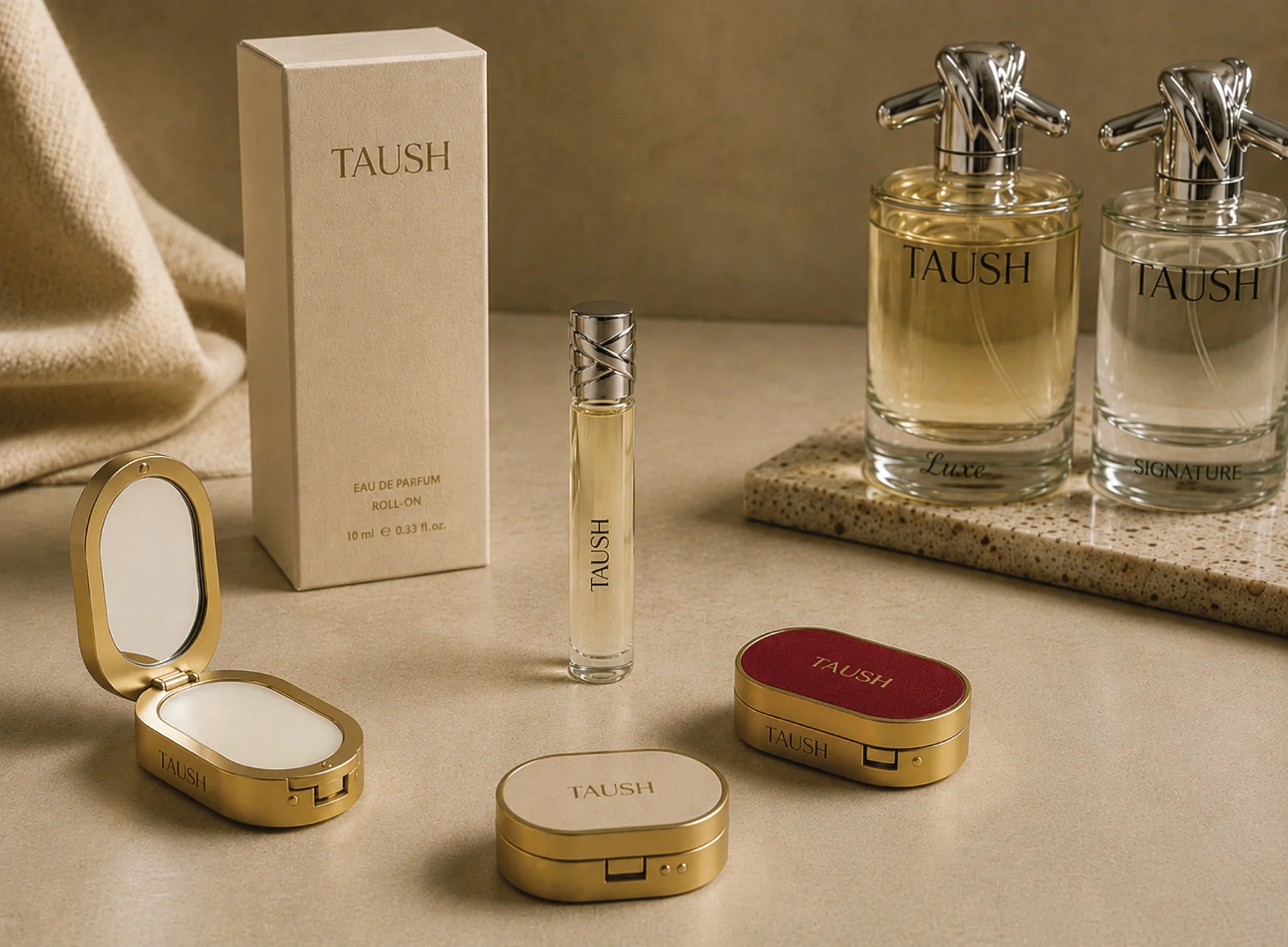 TAUSH fragrance objects